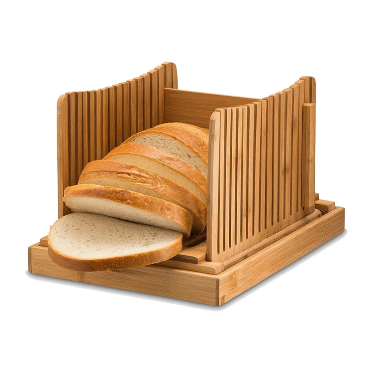 Durable Eco-Friendly Bamboo Bread Slicer & Chopping Block with Dishwasher Safe Modern Design and Custom Logo