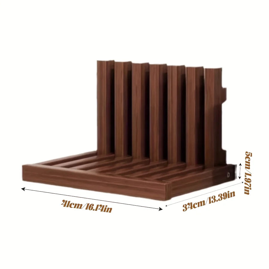 Environmentally Friendly Wood Wall-mounted Folding Stool Chair for Solid Wood Shoe Changing Stool for Kids Adults