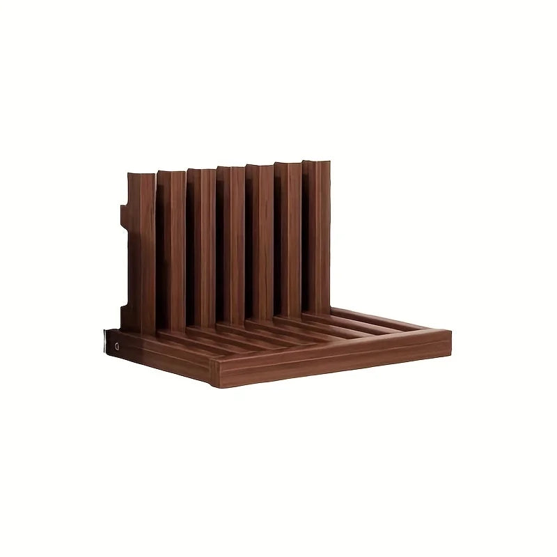 Environmentally Friendly Wood Wall-mounted Folding Stool Chair for Solid Wood Shoe Changing Stool for Kids Adults